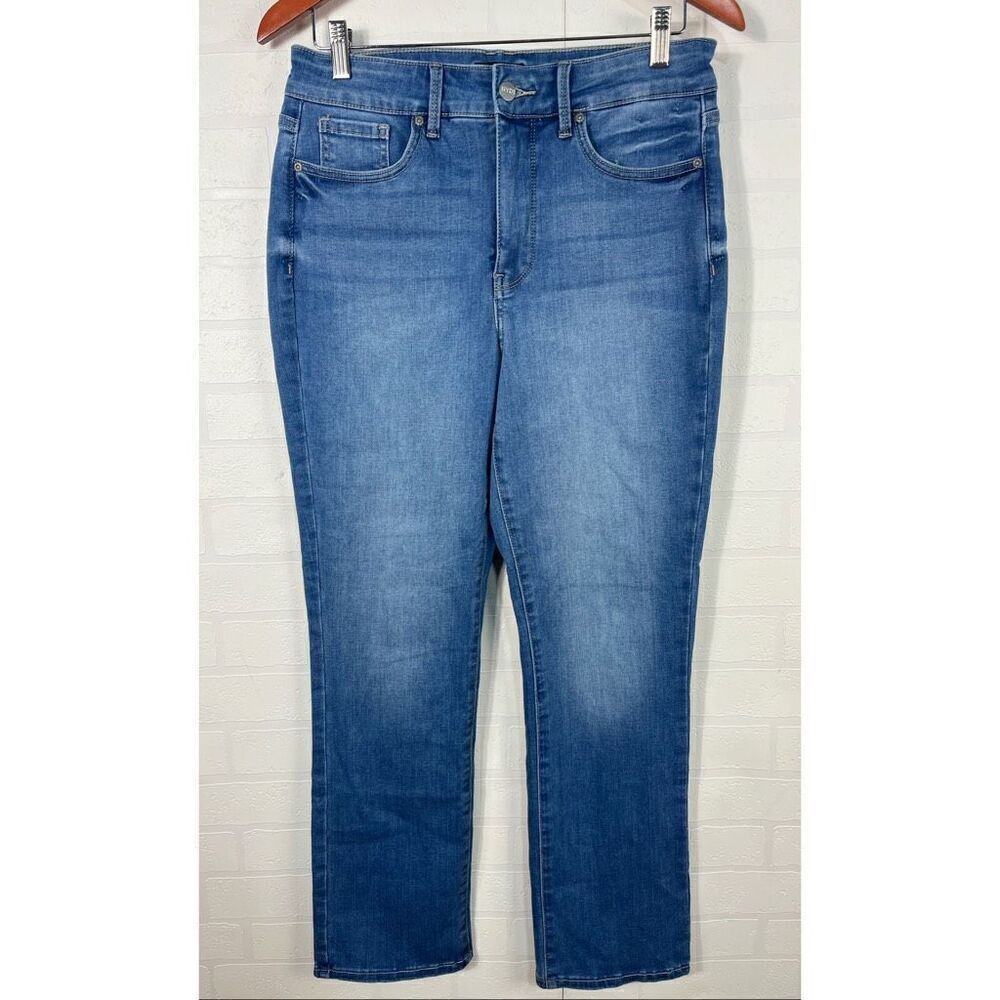 NYDJ Curves 360 Womens Slim Straight leg Jeans Size 8 petite